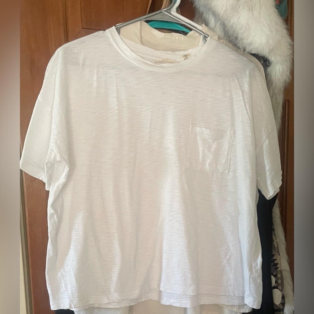 Christian Siriano Women’s White Pima Cotton Pocket Tee